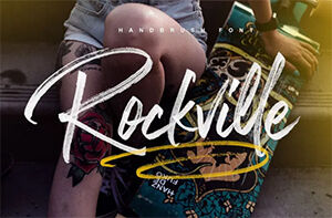 画像：Rockville Brush Font