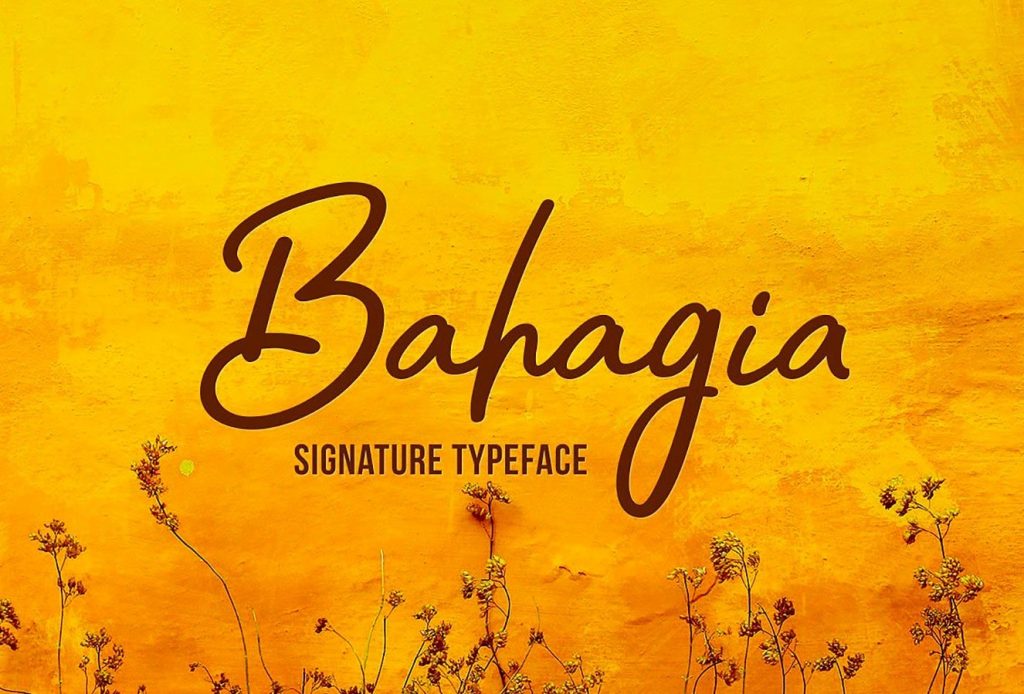 画像：Bahagia Typeface