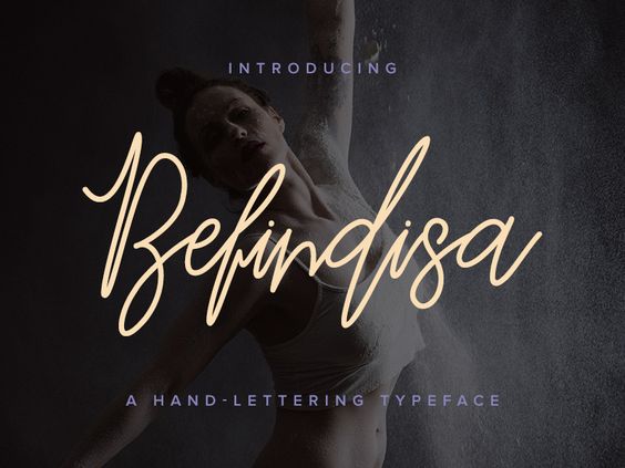 画像：Befindisa Script Font