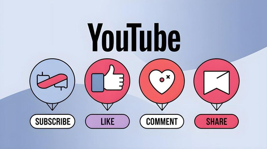 画像：YouTubeエンゲージメントのアイコン