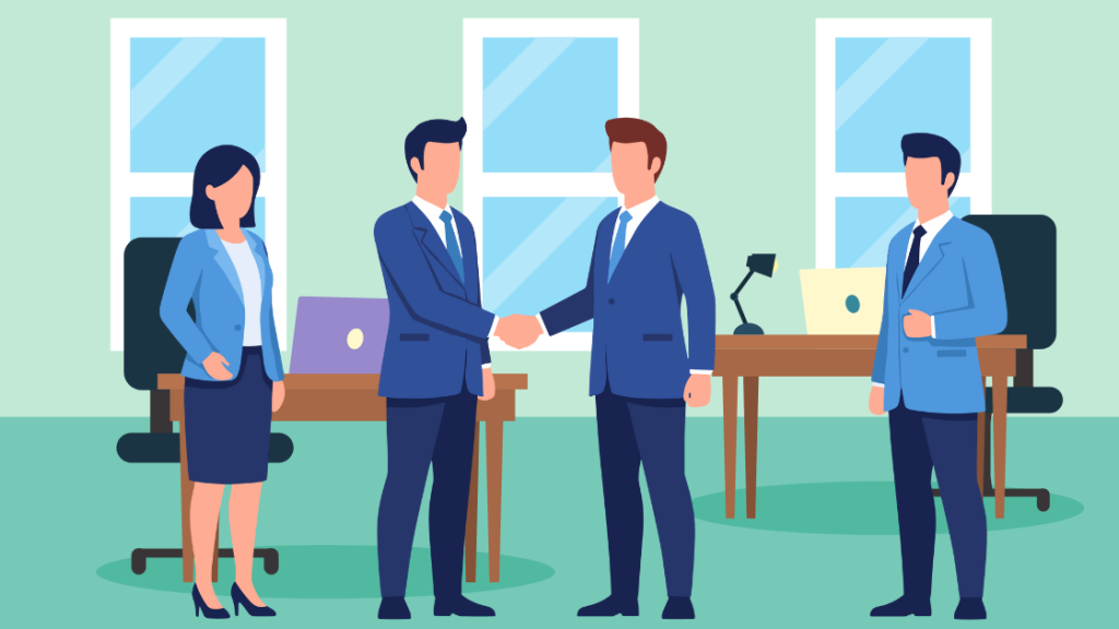 商談成立の瞬間