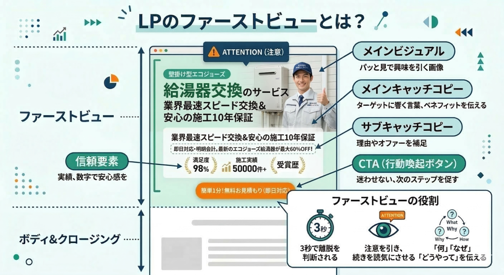 画像：LPのファーストビューとは？