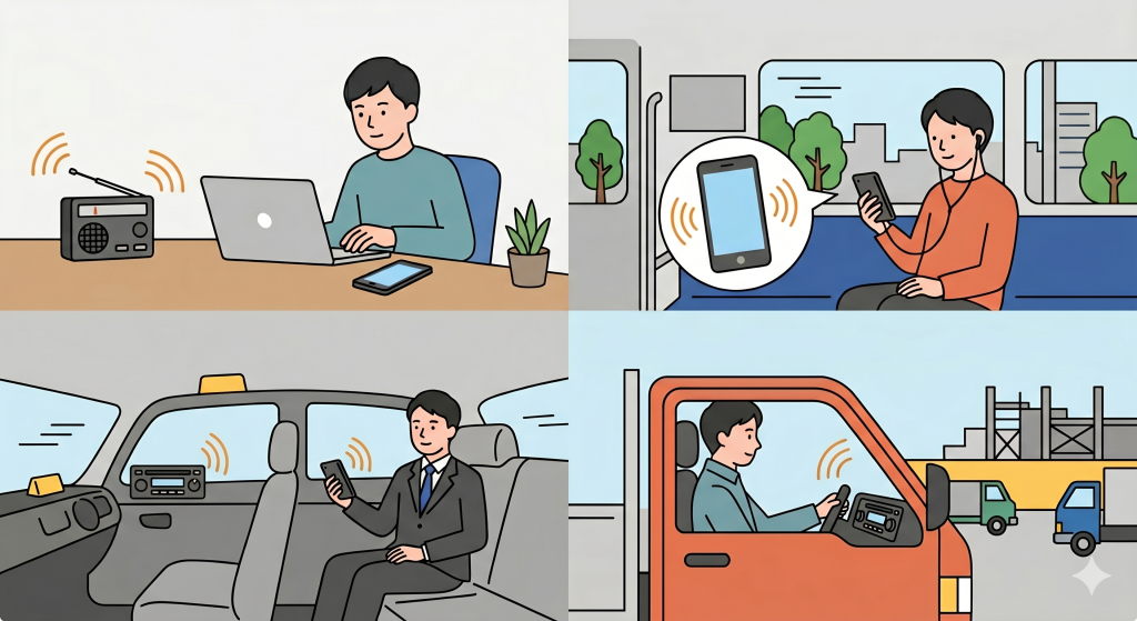 ビジネスパーソンのながら聴き