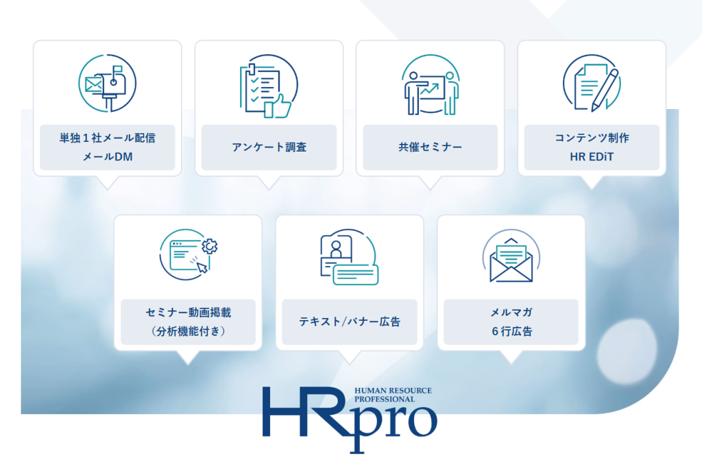 HRプロ広告メニュー例
